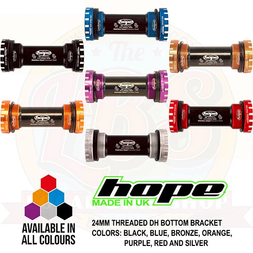 Hope DH MTB BSA Bottom Bracket 24mm Threaded 83mm - All Colors - Brand New - Image 1 of 1