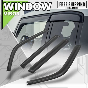 Smoke Window Visor Shade Tape-On Vent Rain Deflector Guard fit 96-00 Toyota Rav4 - Picture 1 of 6