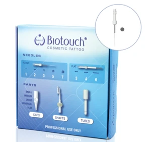 AGUJAS REDONDAS de lujo BioTouch maquillaje permanente de 1 clavija 20/caja - Imagen 1 de 7