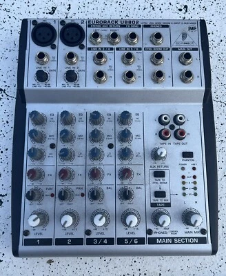 Behringer Eurorack UB802 Ultra-Low Noise 8 Input 2 BUS Mixer UNIT ONLY- - Image 1 of 3