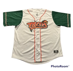 2015 Fresno Grizzlies Tacos Minor League Jersey 3X Triple A Rockies Nats Astros - Picture 1 of 12