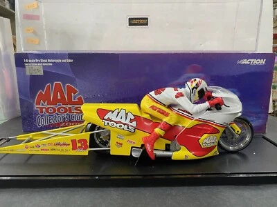 MAC TOOLS RON AYERS 2000 PRO STOCK SUZUKI MOTORCYCLE NHRA ACTION 1/9 SCALE - Image 1 of 4