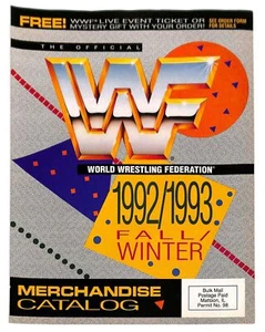 Catalogo merchandise negozio HULK HOGAN WWF autunno 1992 rivista wrestling wwe - Foto 1 di 4
