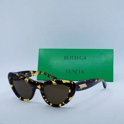Nuevas Gafas de Sol BOTTEGA VENETA BV1282S 002 Manchadas Habana/Marrón 53-21-140 Foto 1 de 4