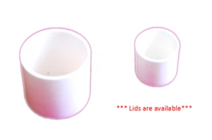 Cylindrical Φ100x100mm, 650 ml Alumina (99.3%) Crucible - Picture 1 of 1