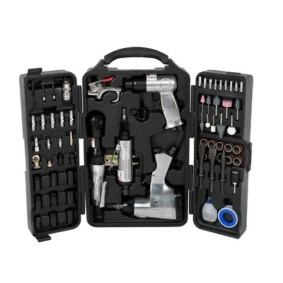 71 Piece Air Tool Accessories Kit Impact Wrench Air Ratchet Die Grinder Hammer - Image 1 of 4