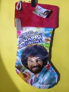 Bob Ross Weihnachtsstrumpf Neu Mit Etikett Top Zustand 20"  - Bild 1 von 3