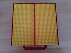 LEGO Sortierkasten Aufbewahrungsbox Kiste mit Aufteiler rot 2x gelbe Bauplatte