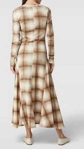 Polo Ralph Lauren Henley Shadow Plaid Dress S Size Cotton Crinkle - Picture 1 of 12