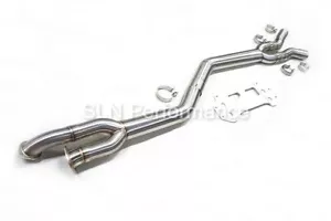 SLN BMW S58 M3 G80 M4 G82 y X3M X4M LCI tubo medio único con soporte inferior - Imagen 1 de 8