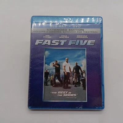 Fast and Furious Five Blu-Ray Extended New Paul Walker Dwayne Johnson Vin Diesel - Image 1 of 3
