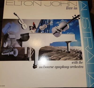Elton John - Live in Australia w/ The Melbourne Symphony Orchestra MCA2-8022 VG Foto 1 de 4