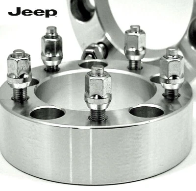 4 Pc JEEP SCRAMBLER Wheel Spacers 5x5.50 1.50 Inch With Lugs # 5550C1/2 - Image 1 of 4