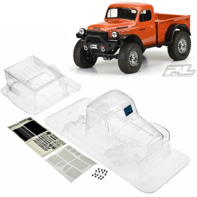 Pro-Line 1946 Dodge Power Wagon Clear Body 12.3" Wheelbase Scale Crawlers - Image 1 of 4