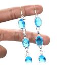 London Blue Quartz Gemstone Fashion Jewelry Earring 1'' to 2'' a250