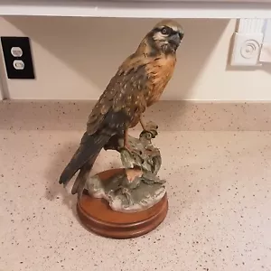 Giuseppe Armani mit Capodimonte Mark ""Falke auf Stumpf"" Statue ~ 15" groß - Bild 1 von 14