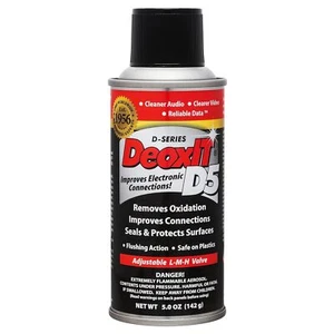 Hosa D5s6 Deoxit Contact Cleaner 5 Oz Spray Improves Electrical Connections - Picture 1 of 4