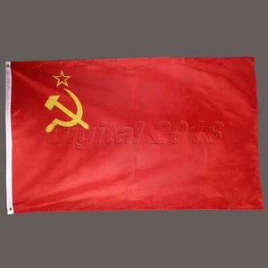Union der Sozialistischen Sowjetrepubliken Flagge rot 3x5 Fuß 90x150cm UdSSR FLAGGE Banner - Bild 1 von 10