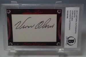 VERN OLSEN 2017 HISTORIC AUTOGRAPHS SCRIPTS AUTO Chicago Cubs BECKETT GRADED - Picture 1 of 3