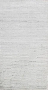 Contemporary Geometric Moroccan Oriental Area Rug Hand-knotted Foyer Carpet 5x8 - Picture 1 of 12