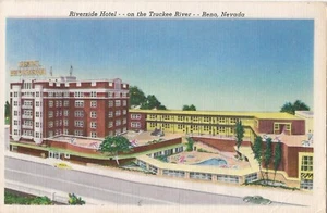 Reno, Hotel Riverside Three Postcards - Picture 1 of 6