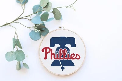 Phillis Philidelphia Baseball Counted Cross Stitch Pattern - Image 1 of 3