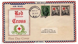 #702 American Red Cross 1931 FDC - Roessler Planty #62 Listing Copy - Picture 1 of 2