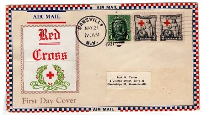#702 American Red Cross 1931 FDC - Roessler Planty #62 Listing Copy - Image 1 of 2
