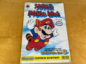 Super Mario Brothers #1 (Valiant 1990) edición de cómic #1 cubierta de código de barras - muy usado - Imagen 1 de 12