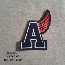 "A" Letter Wing Symbol Embroidered Iron-on Emblem Patch Number Applique