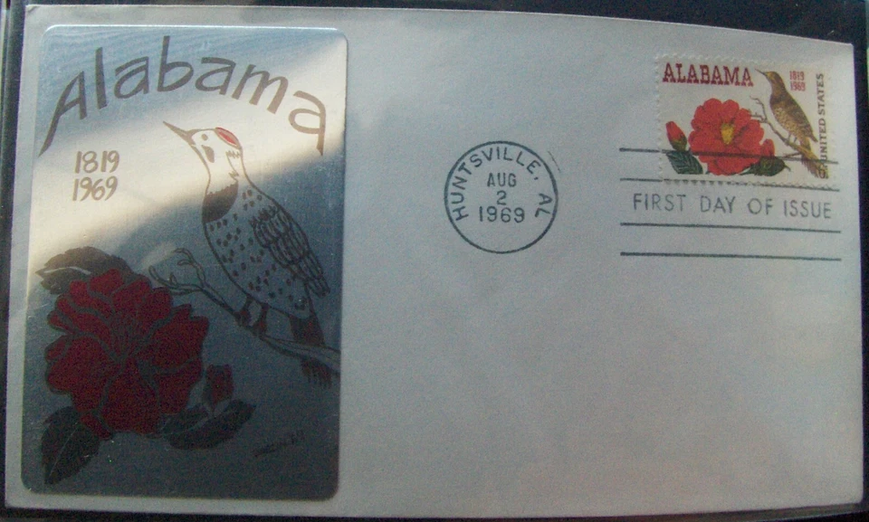 US FDC 6¢ stamp SC #1375 ALABAMA STATEHOOD, AL 1969. - Image 1 of 1