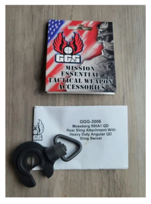 Montaje de eslinga trasera GG&G GGG-3006 con giratorio QD angular mejorado para Mossberg 590A1 Foto 1 de 4