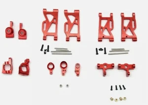 Aluminum A-arms Hubs steering components Upgrade Parts Set For WLToys 144001 - Picture 1 of 20