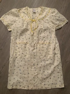 Abito vintage floreale cottage core casa patio salotto taglie forti 3x scatto davanti 48" - Foto 1 di 6