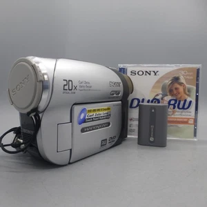 Sony Handycam DCR-DVD92E Handheld DVD-RW Camcorder Silver Tested - Picture 1 of 10
