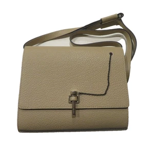 BNWT Carven Paris Women's Beige Grained Leather Chain Crossbody Bag Handbag - Bild 1 von 13