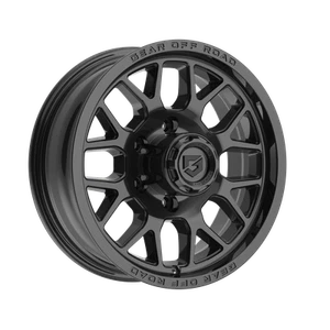 1 Gear Off Road 16x6 6X5.50 +00 763B Trailer Gloss Black Wheel Rim - Picture 1 of 5