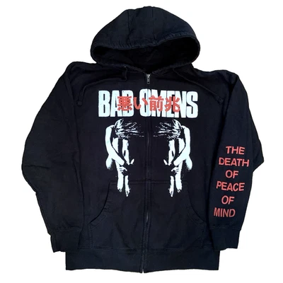 Bad Omens The Death of Peace of Mind Hoodie Full Zip Tour Concert Heavy Metal L - Image 1 of 4