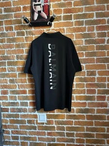 Balmain Shirt Mens Size 2XL Black Big Logo Polo Shirt - Picture 1 of 5