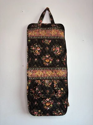 Vera Bradley выстеганный снятый с производства шоколад складной макияж туалетные принадлежности дорожный чехол сумка - Изображение 1 из 4