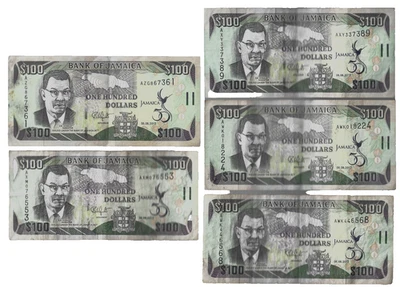 Jamaica 💥2012 50 Year Commemorative note 1x $100 ... ONE NOTE ✨Lot#2901 - Image 1 of 2