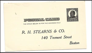 1908 Unused Preprinted R.H. Sterns & Co UX19 - Picture 1 of 1