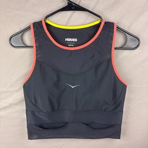 HOKA Women’s Race Day Bra Size Medium Black w/ Pockets 1166630 - Picture 1 of 8