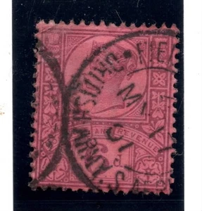 G.B. SG. 208 : 1887 " 6d. Purple/Rose Red with BRITISH ARMY CANCELLATION " . - Picture 1 of 1