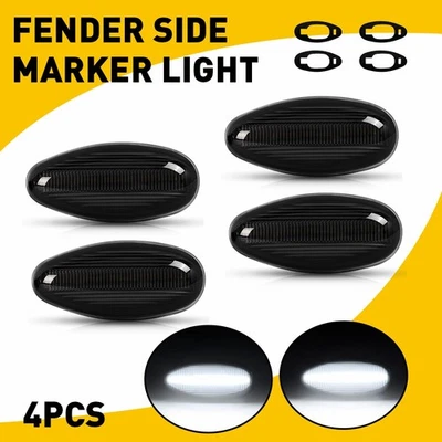 For 99-14 GMC Sierra 2500HD 3500HD White LED Side Marker Light Front Rear LH&RH — 第 1/4 张图片