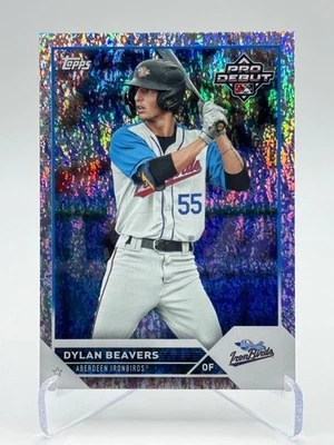 2023 Topps Pro Debut #PD-85 DYLAN BEAVERS | Sparkle Foil /175 - Image 1 of 2