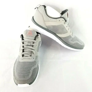 Reebok Women's 10 US PT Prime Runner Athletic Running Shoes, White/Grey - Picture 1 of 8