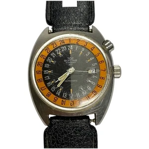 Orologio Uomo Vintage Funzionante Glycine Airman SST 24 Ore Automatico "Pumpkin" 323.1219 - Foto 1 di 15