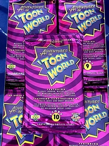 1993 UPPER DECK ADVENTURES IN TOON WORLD (Multi Sports) PACK 10 Cards JORDAN OVP - Picture 1 of 24