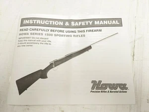 Howa 1500 Rifle Factory Original Owners manual - Bild 1 von 5
